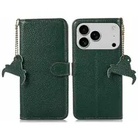 Mtp Products iPhone 17 Pro Läder Plånboksfodral med RFID - Grön