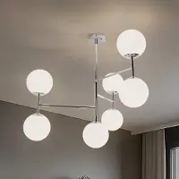 Domiluce Taklampa Korek , dimbar, Vitt / opal, Vardagsrum / matsal, Glas, Modern, Taklampa