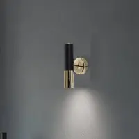 Domiluce Vägglampa Orino , dimbar, Mässing / guld, Vardagsrum / matsal, Metall, Modern, Vägglampa, vägglampa inomhus