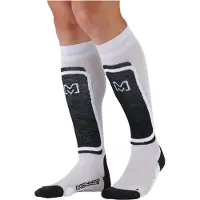 Monnet - Skidstrumpor - Fusion Socks Blanc för Unisex - Storlek 39-40 - Vit
