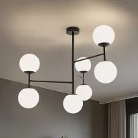 Domiluce Taklampa Korek , dimbar, Vitt / opal, Vardagsrum / matsal, Glas, Modern, Taklampa