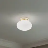 Domiluce Taklampa Ufo , dimbar, Vitt / opal, Vardagsrum / matsal, Glas, Modern, Taklampa