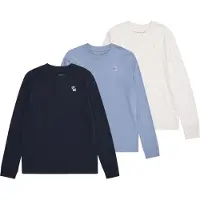 Abercrombie & Fitch T-shirt marinblå / opal / vit