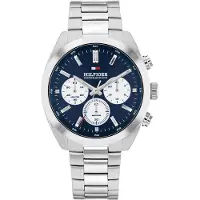 Tommy Hilfiger Blue Dial Chronograph Chain Link Watch