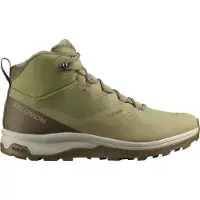 Salomon - Varma vandringsskor - Outsnap CSWP M Aloe/Stone Gray för Unisex - Storlek 41 1/3 - Grå