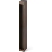 Faro LED pollare Cerler, Brun / rost, Aluminium / grå / zink, Modern, LED-utomhuslampa