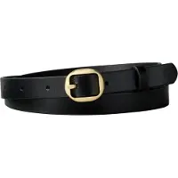 Calvin Klein Leather Round Buckle Belt