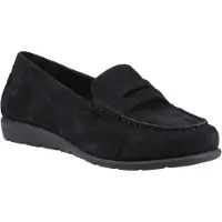 Hush puppies Shelby Mockasiner i Suede för kvinnor i svart