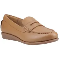Hush puppies Shelby Läder Kvinnors Tan Mockasiner