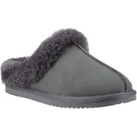 Hush puppies Amara Mocka Kvinnors Grå Tofflor