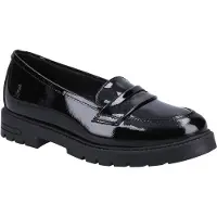 Hush puppies Hazel Patent SNR Flickors Svarta Mockasiner I Läder