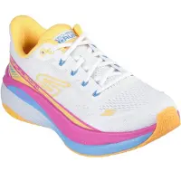SKECHERS Performance Max Dämpning Propulsion Textil Dam Skor Vit/Orange