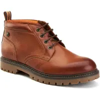 Base london Cobalt Herrskor I Läder Tan Färgade Ankeldunkar.