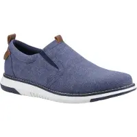Hush puppies Benny Canvas Herrnavy Loafers