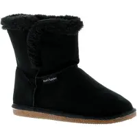 Hush puppies Ashleigh Imitationspäls Damtofflor I Svart