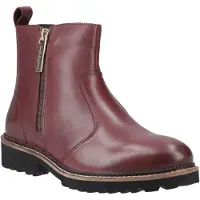 Hush puppies Grace Zip Suede Damstövlar i vinrött