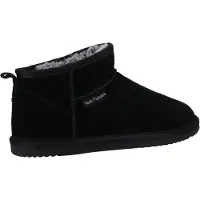 Hush puppies Ashanti Mocka Kvinnors Svarta Tofflor