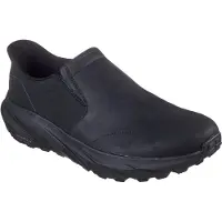 SKECHERS Conner Rayne Läder Herr Svarta Slip-ons
