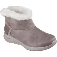 SKECHERS On-the-GO Joy Cozy Dream Polyester Damernas Mörk Taupe Vinter Ankelstövlar