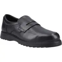 Hush puppies Rocco Loafer Läderherrarnas Svarta Loafer
