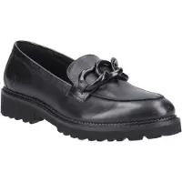 Hush puppies Gianna Läder Dam Svarta Loafers