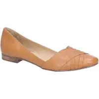 Hush puppies Marley Ballerina Läderskor För Damer I Beige.