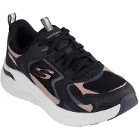 SKECHERS Arch Fit 2.0 Vintage Luxe Läder Dam Svart/Roséguld Träningsskor