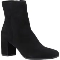 Hush puppies Octavia Mockaläder Kvinnors Svarta Klackade Ankelskor