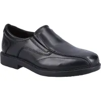 Hush puppies Toby SNR Läderherrarnas Svarta Loafer