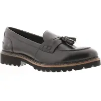 Hush puppies Ginny Svarta Mocka Loafers För Damer