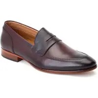 Base london Bruno Läder Bordo Loafers för män