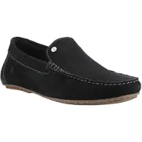 Hush puppies Ralph Mockaskinn Svarta Loafers för Herrar