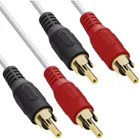InLine RCA (Cinch) x2 - RCA (Cinch) x2 cable 10m white (89933Y)