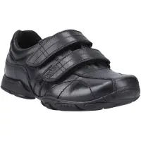 Hush puppies Vance Läderherrarnas Svarta Loafer