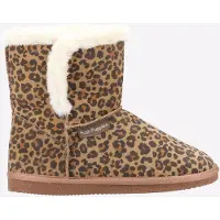 Hush puppies Ashleigh Fuskpäls Dam Leopard Tofflor