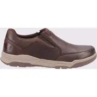 Hush puppies Fletcher Läder Herrkaffesmockasiner.