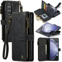 CASEME Samsung Galaxy Z Fold6 C30 Multifunktionell Plånboksfodral - Svart