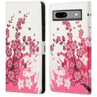 Mtp Products Google Pixel 8a Style Series Plånboksfodral - Rosa Blommor