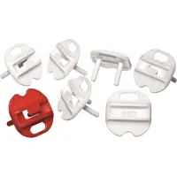 Reer Stickkontaktsskydd - 6 st. - Vit - - One Size - Säkerhetsutrustning