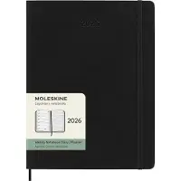 Moleskine Classic Soft 12M veckoplan XL svart 2026