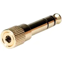 Roline 11.09.4211 Teleplugg Audio Anslutningskabel [1x Teleplugg 6.35 mm - 1x Telejack 3.5 mm] Guld (metallic)