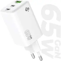 Subblim Gan Väggladdare Med Usb-a Och Usb-c 65w