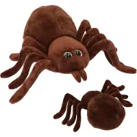 Dino World - Plush Spider 20 cm Brown