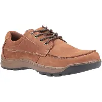 Hush puppies Tucker Läder Herrs Bruna Nubuck Skor Med Snörning