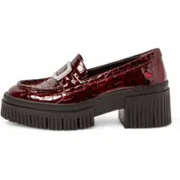 Art för kvinnor. 113721267003_008 Läderskor 1372 York burgundy (36), Hud, 3 till 5 cm, Ingen, Casual, Klassisk, Bordeaux