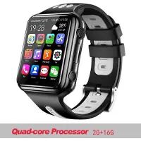 Essager H1/w5 4g Gps Wifi Plats Student/barn Smart Watch Telefon Android System Klocka App Installera Blue Tooth Smartwatch Sim Card Boy add 32G memory card