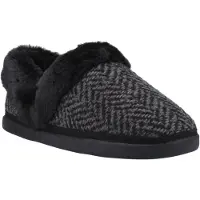 Toms Oslo Polyester Damer Svarta Tofflor