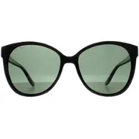Montana Cat Eye Dam Shiny Black G15 Green Polarized MP74