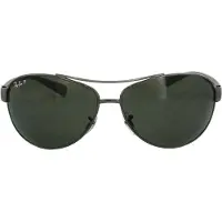 Ray-Ban Sunglasses 3386 Gunmetal Polarized Green 004/9A 63mm