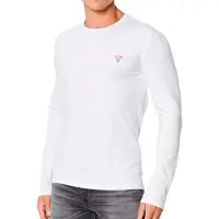 GUESS Långärmade T-shirts CN LS CORE TEE man - Vit - EU L